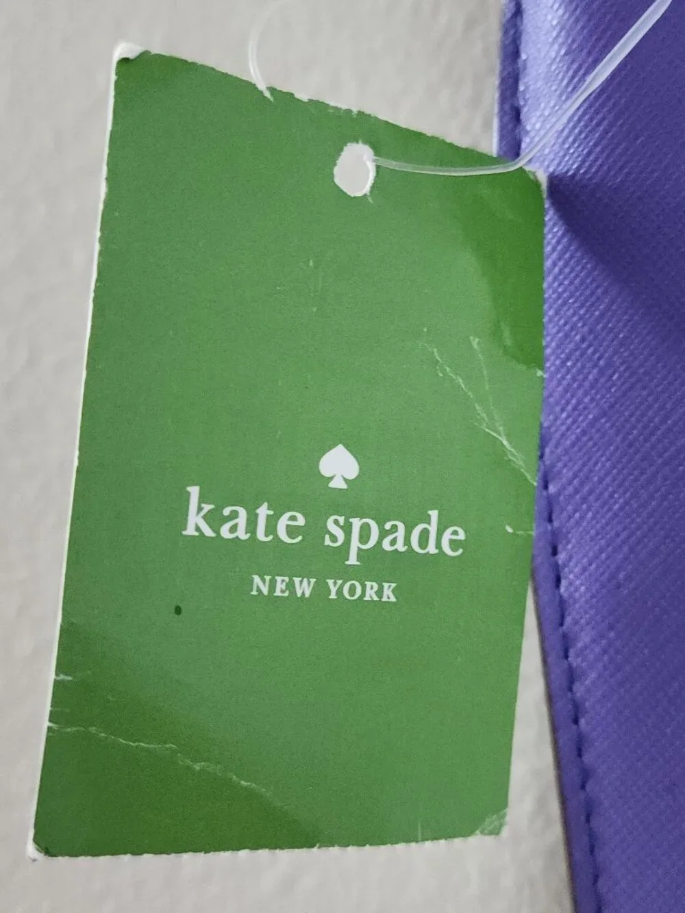 Kate Spade New York Purple Saffiano Leather Wristlet NWT